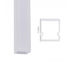 Perfíl Policarbonato para Tira LED IP68 - Difusor Opal SU-IP001 x 2M