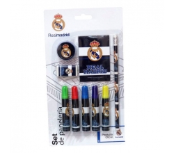 Set papeleria Real Madrid 9pz
