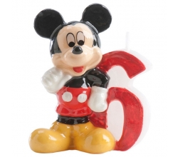 Vela 6 cumpleaños Mickey...