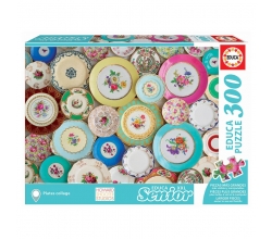 Puzzle Collage de Platos 300pz