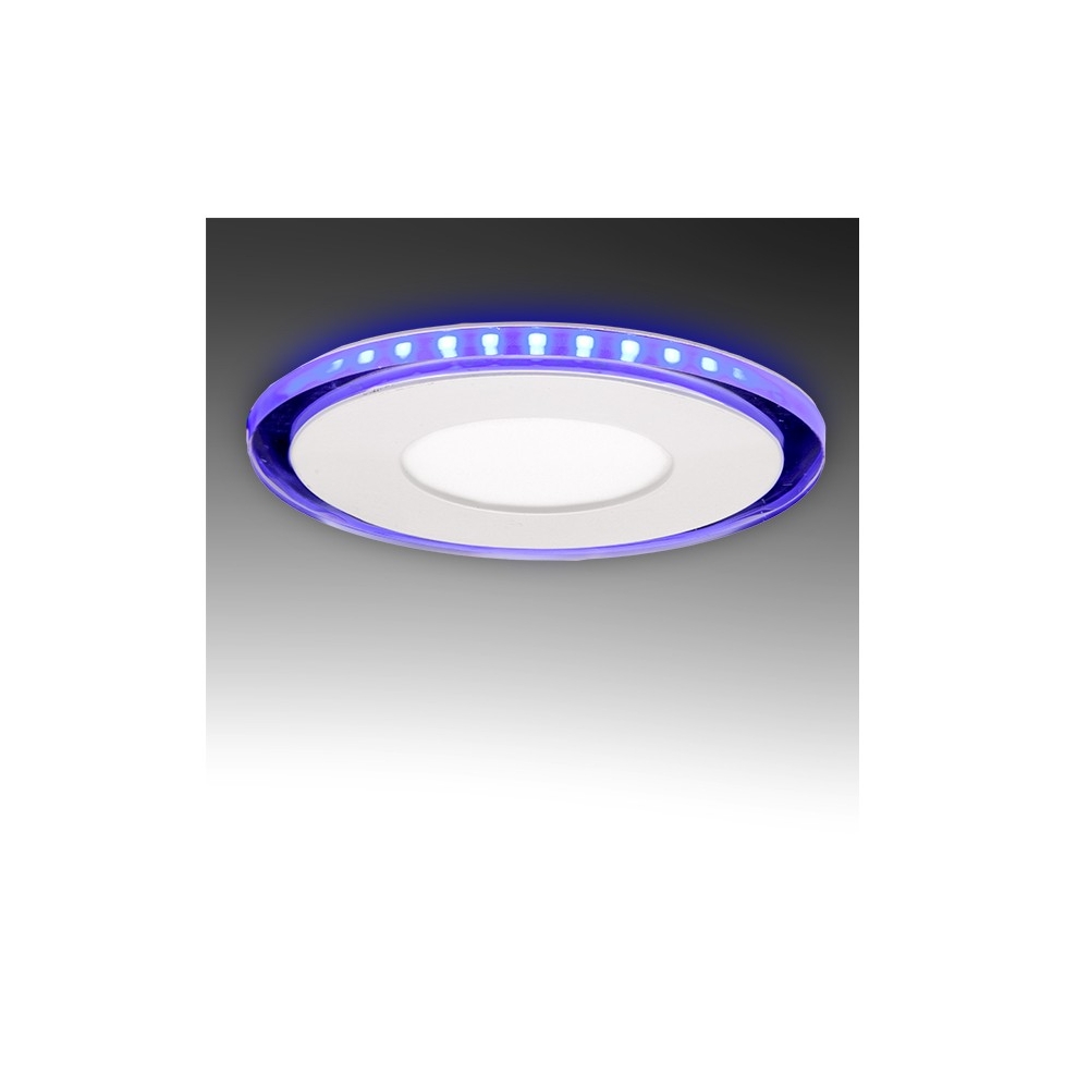 Foco Downlight  LED Circular con Cristal Duo (Blanco/Azul) Ø130Mm 10W 800Lm 30.000H