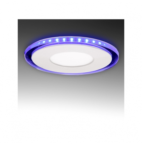 Foco Downlight  LED Circular con Cristal Duo (Blanco/Azul) Ø130Mm 10W 800Lm 30.000H