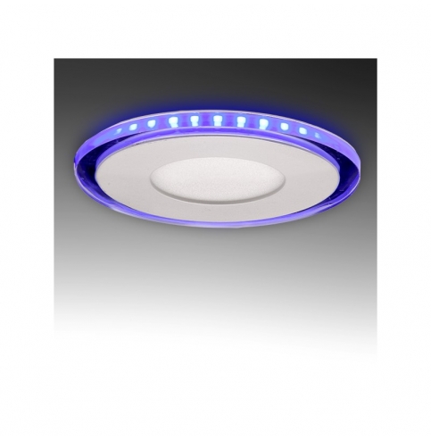 Foco Downlight  LED Circular con Cristal Duo (Blanco/Azul) Ø130Mm 10W 800Lm 30.000H