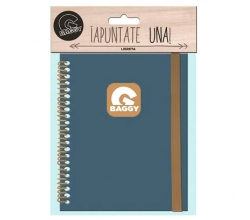 Libreta Baggy cinta lateral...