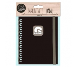 Libreta Baggy cinta lateral...