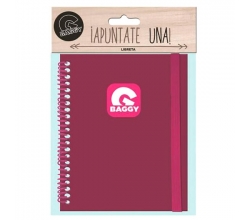 Libreta Baggy cinta lateral...
