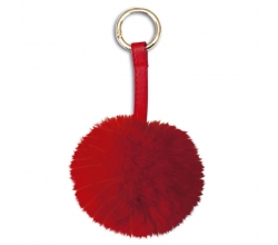 Llavero peluche Pompon rojo