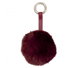 Llavero peluche Pompon burdeos