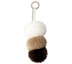 Llavero peluche Pompon marron