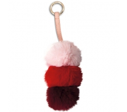 Llavero peluche Pompon rosa