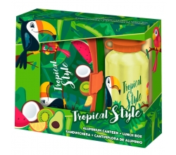 Pack cantimplora aluminio +...