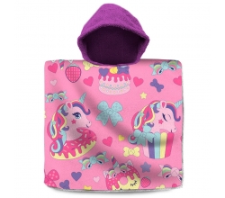 Poncho toalla Cupcakes algodon